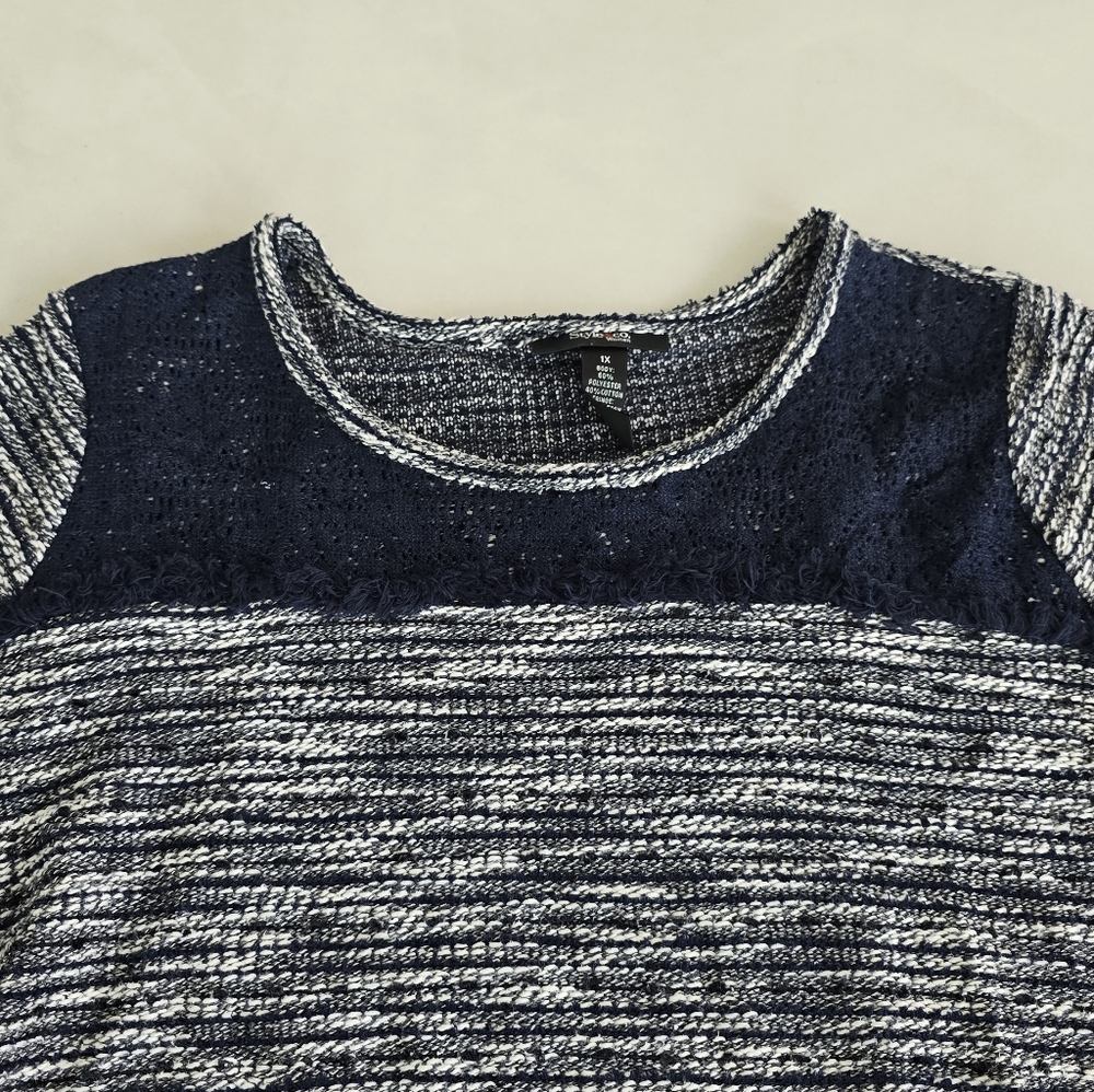 Style & Co. Knit Sweater With Lace Detail - 1X - Picture 3 of 5